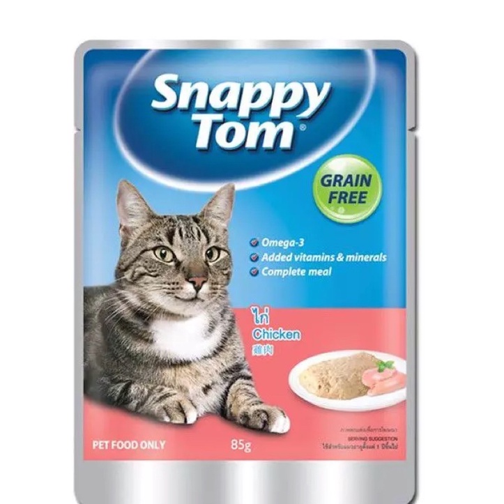 Pate Snappy Tom gói 85g - 4 vị