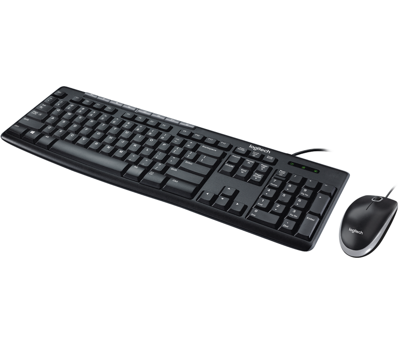Bộ bàn phím và chuột LOGITECH Combo MK200 (Đen) Chính Hãng