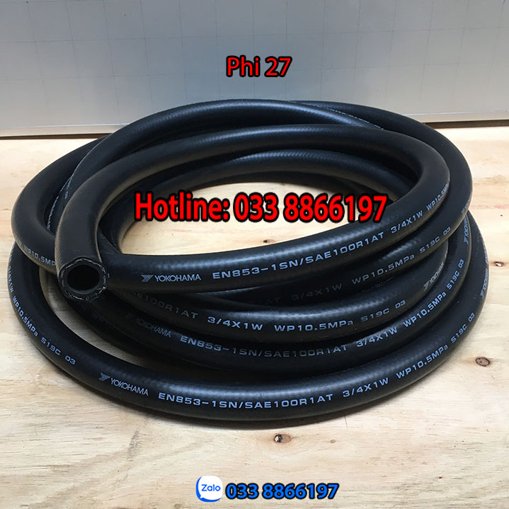 Dây bơm xăng dầu 7m Yokohama phi 27