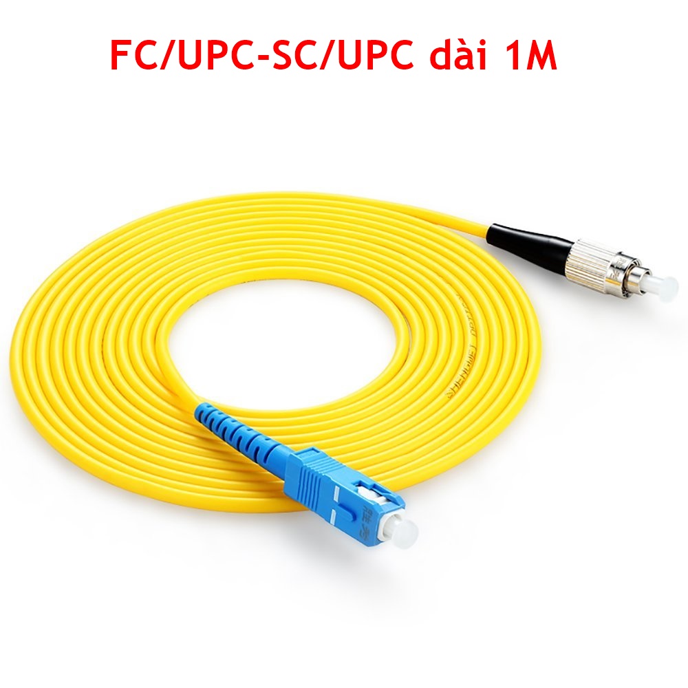 Dây nhảy quang đơn mốt fc/upc-sc/upc dài 1m/3m/5m/10m, phi 3.0mm, simplex
