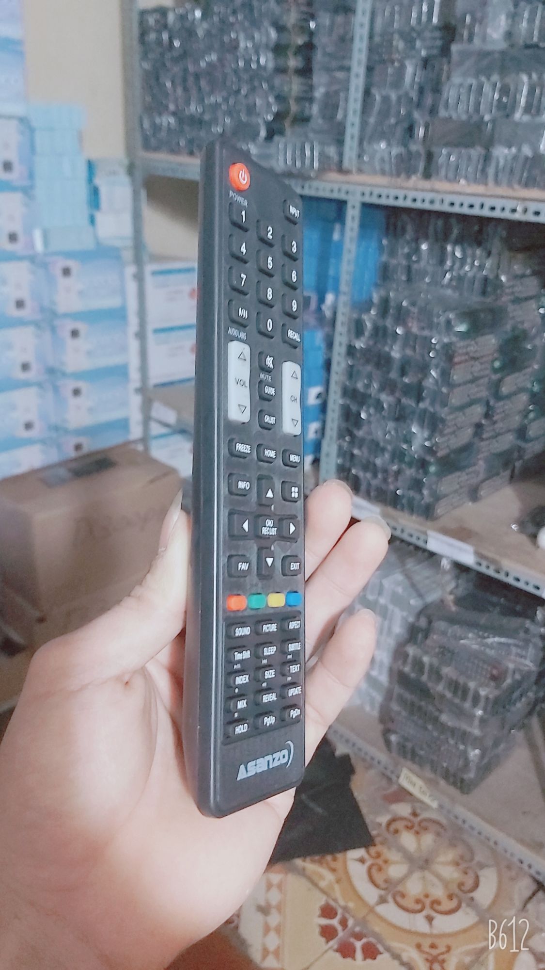 điều khiển tivi Asanzo vuông smat