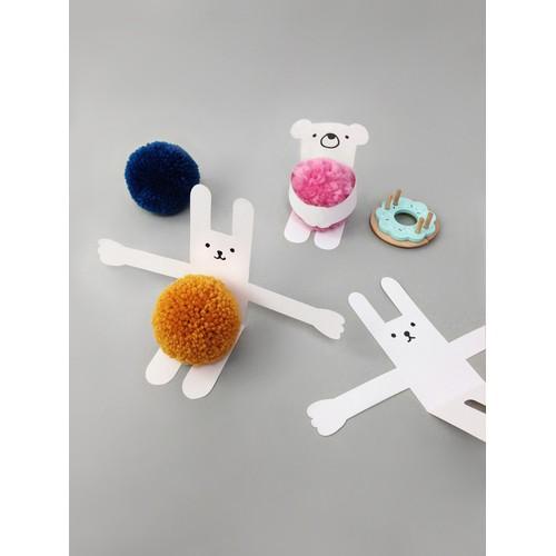 Túi 50 quả Pompom làm đồ chơi mầm non - djjd