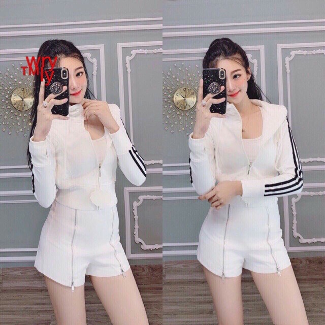 [HCM]áo khoác lửng 3 sọc đẹp