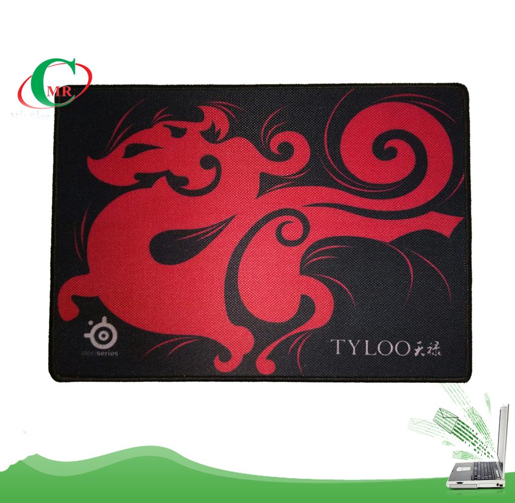 Miếng lót chuột  MẶT SẦN Tyloo Y-1 (250x320x3mm) khâu viền cưc bền, bàn di chuột