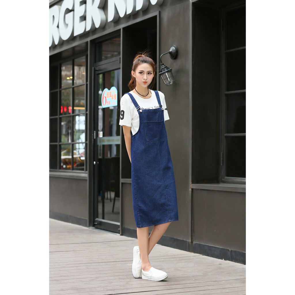 ĐẦM YẾM JEAN FORM DÀI D768(không kèm áo )