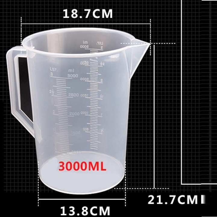 Ca đong nhựa chia vạch ML nhiều kích cỡ