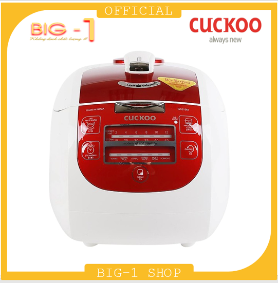 [Trả góp 0%]Nồi Cơm Áp Suất Điện Tử Cao Cấp Cuckoo CRP-G1015M - 1.8L (Đỏ Hồng) - Bảo Hành 2 Năm