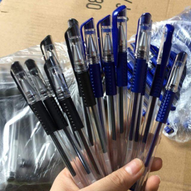 sét 100 bút bi mực xanh