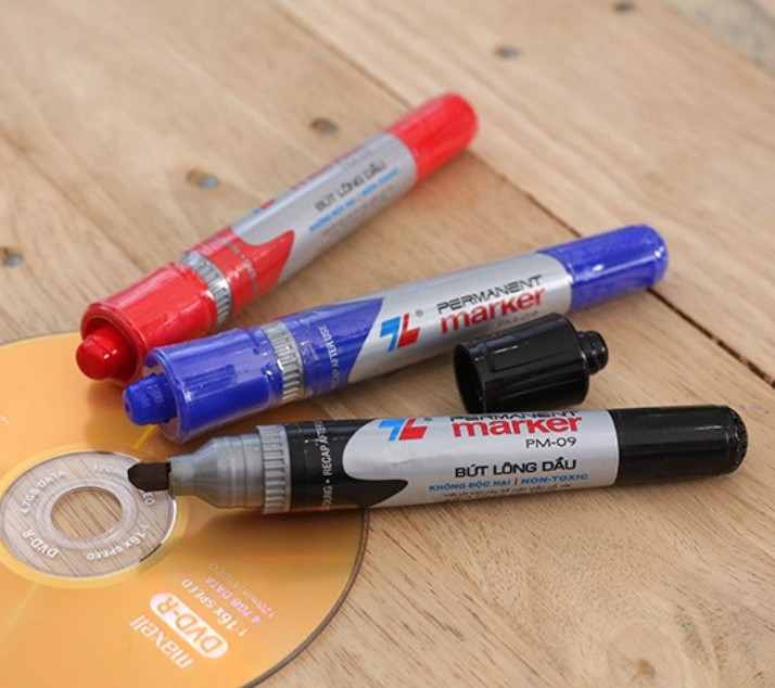 Combo 2 Bút Lông Dầu Thiên Long PM09 - Chính Hãng