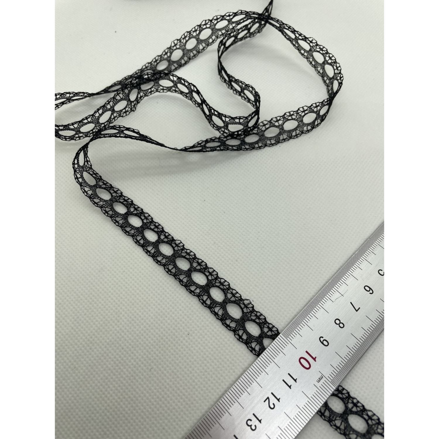 [0014] - 1m viền ren hoa văn ô tròn khổ 1 cm