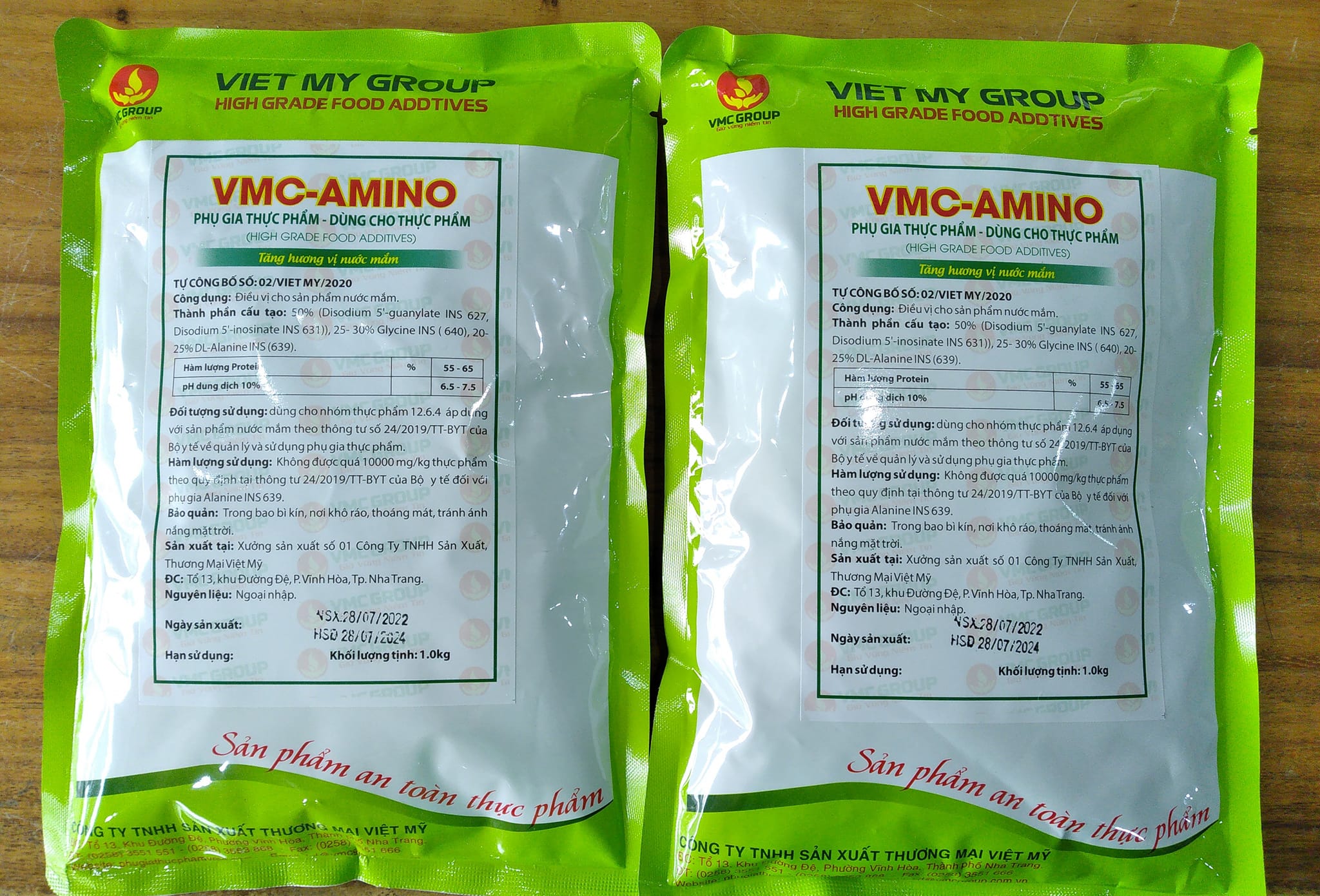 VMC AMINO -chất điều vị thực phẩm thay thế bột ngọt