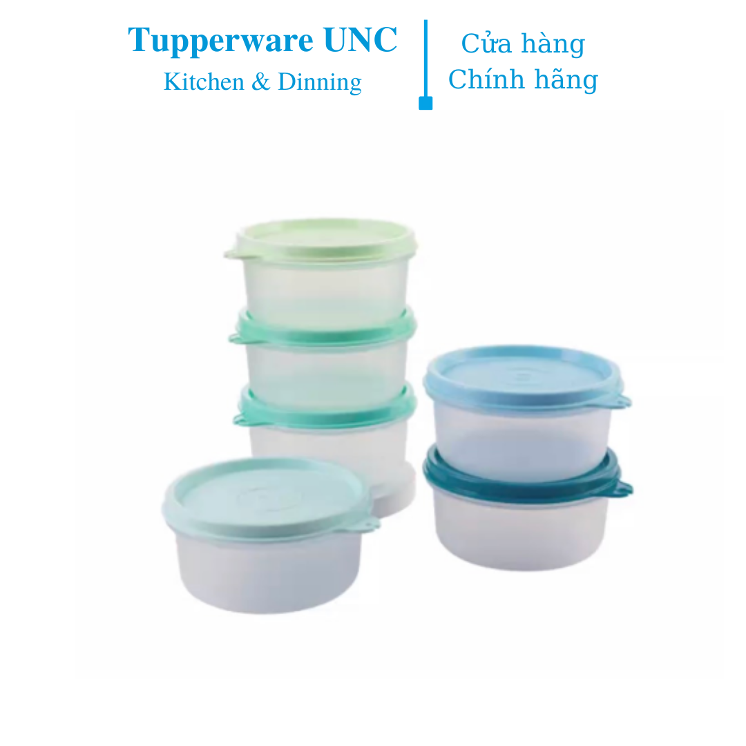 Bộ hộp bảo quản thực phẩm Tupperware Small Server 200ml (6 hộp) - Màu mới