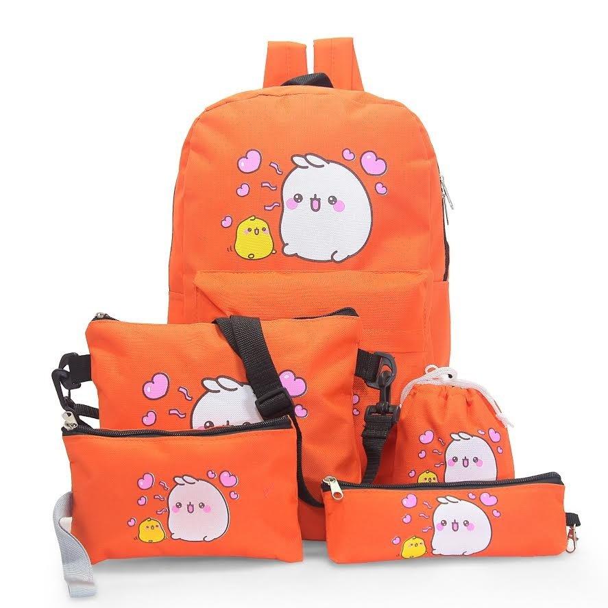 Balo thời trang set 5 món cực xinh molang