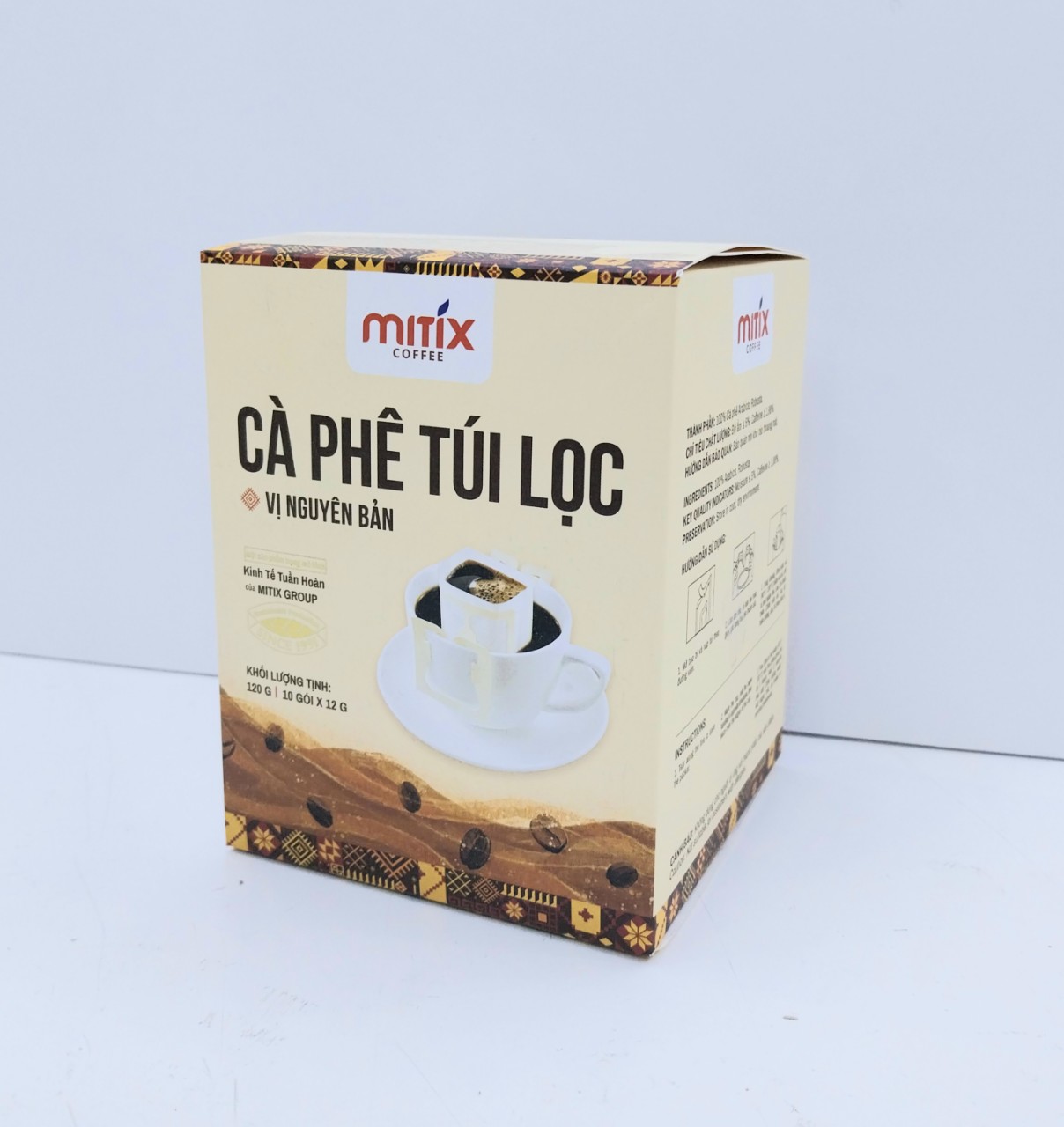 Cà phê túi lọc Mitix 120g ( 10 gói x12g)