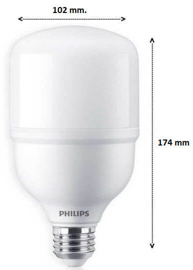 Bóng philips led bulb trụ ess siêu sáng 25w, 35w, 45w