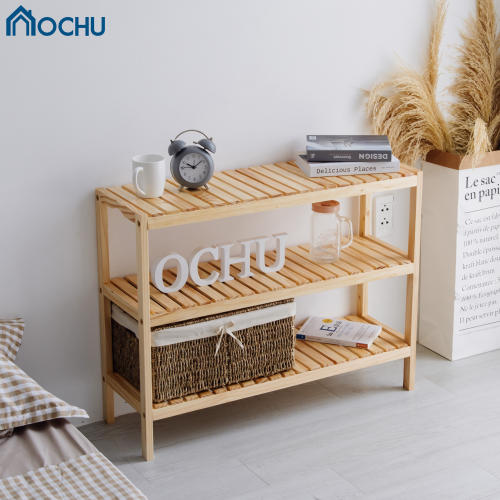 Kệ Đa Năng 3 Tầng Khung Gỗ Thông OCHU - Bench 3F