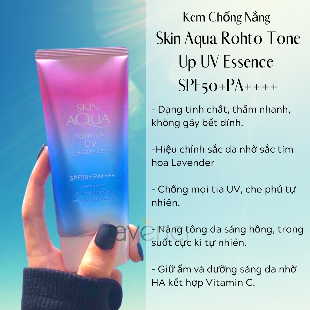 Kem Chống Nắng Nâng Tông SKIN AQUA Tone up UV SPF 50+ PA+++ Da Dành Riêng Cho Da Mặt (50g)