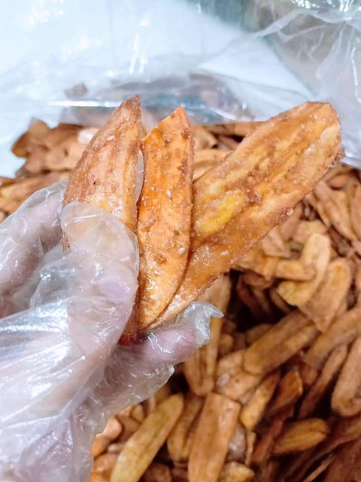 CHUỐI SẤY MÈ GỪNG 500G
