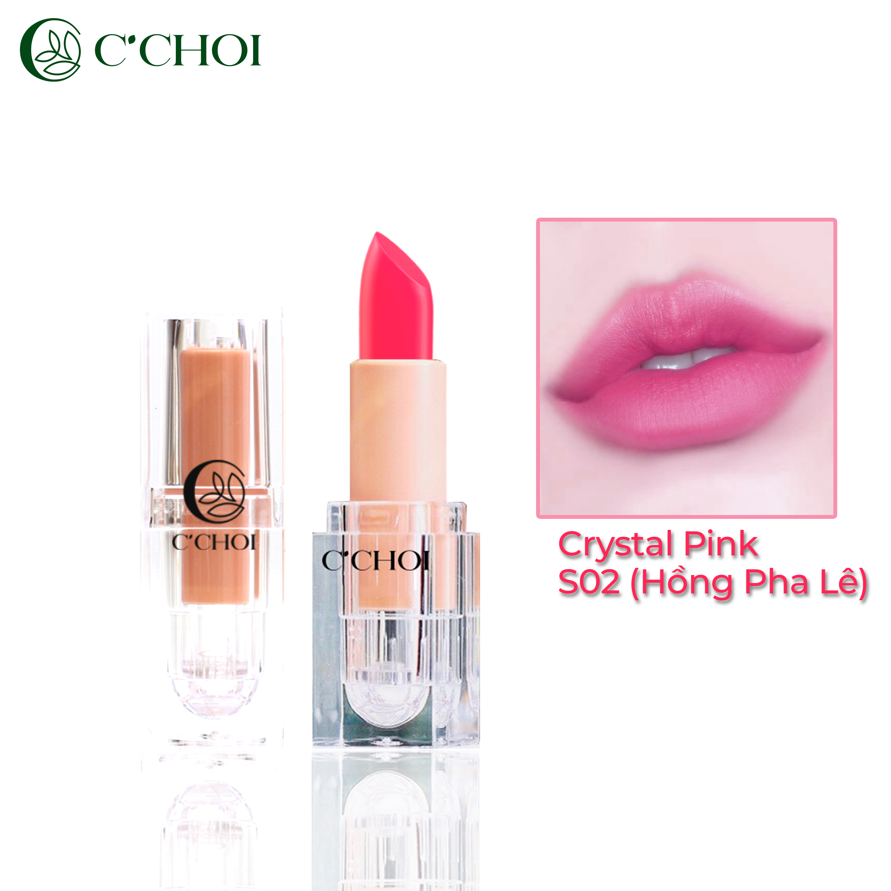 Son dưỡng môi Saffron Color C’Choi (có 3 màu)