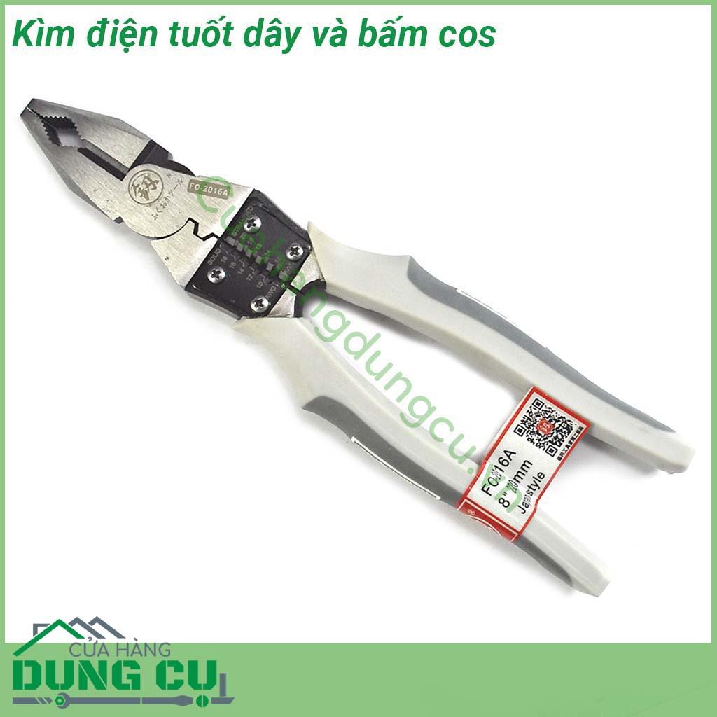 Kìm điện tuốt dây bấm cos chuyên dụng