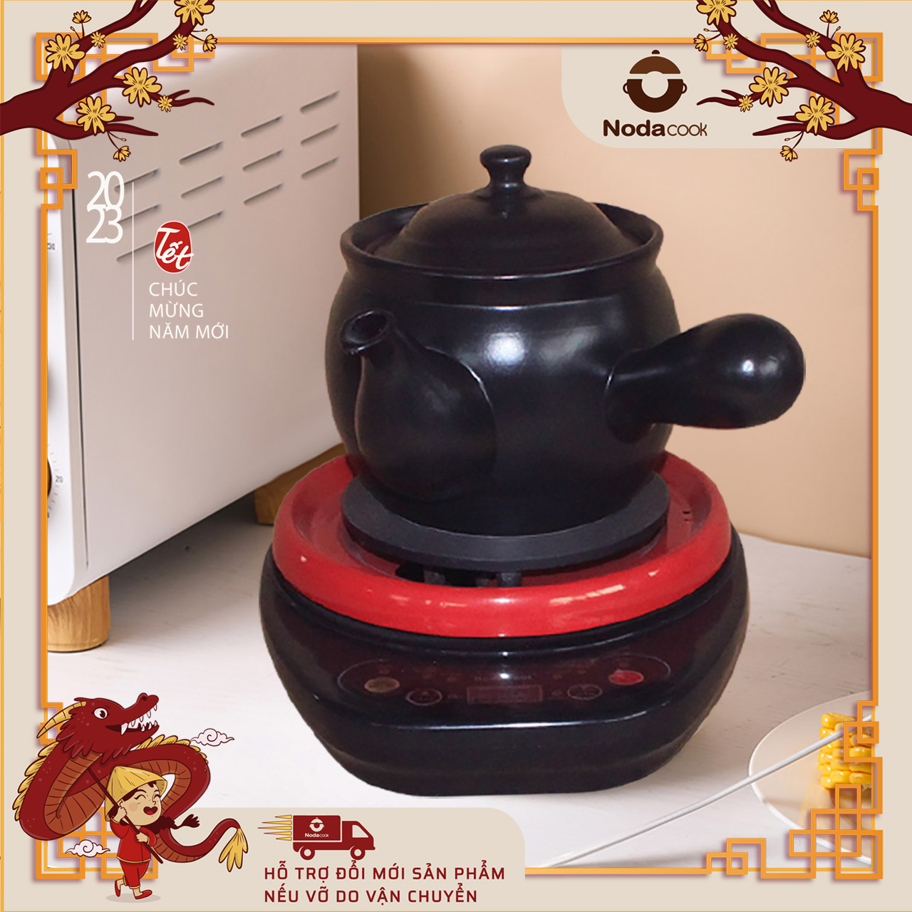 Ấm siêu sắc thuốc bắc điện tự động 1.8 Lít NodaCook