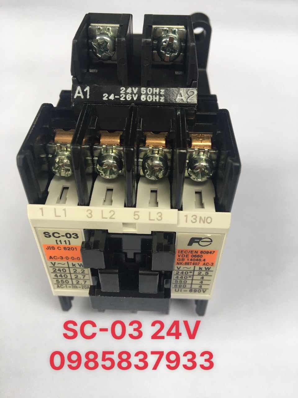 Khởi động từ SC-03 24V Fuji Nhật dùng điều khiển thiết bị điện an toàn hiệu quả