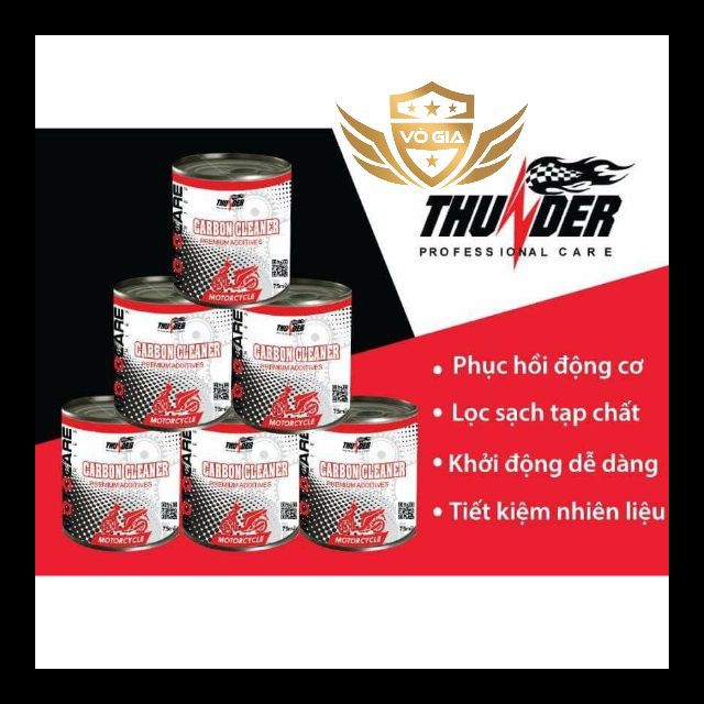 [HCM]Combo vệ sinh buồng đốt vệ sinh nhớt Thunder