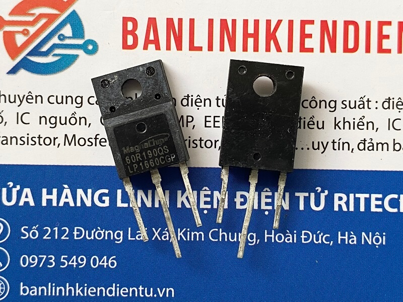 60r190qs mmf60r190qs mosfet kênh n 20a 650v to-220f
