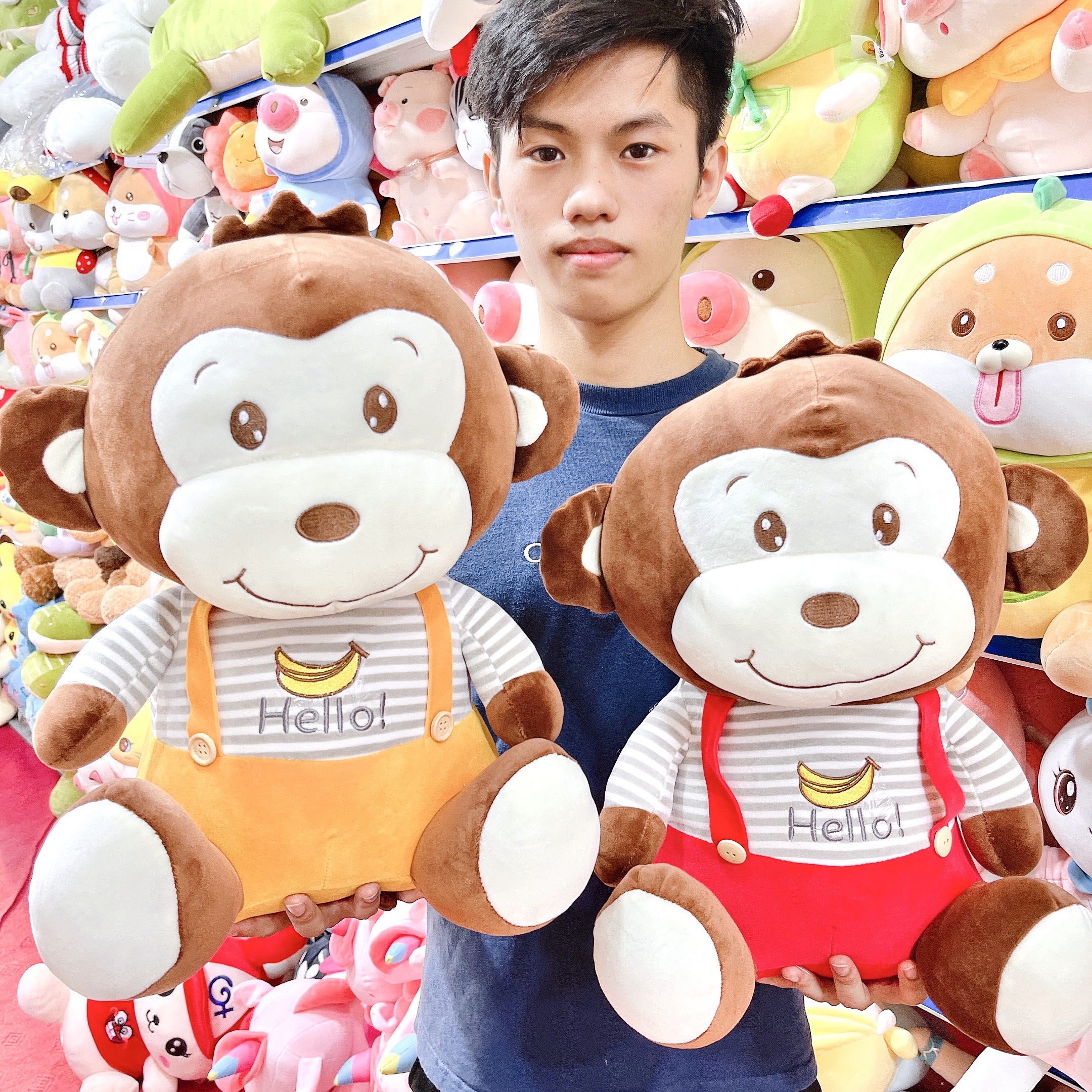 Gấu Bông Khỉ - Khỉ Bông Hello Cao Cấp