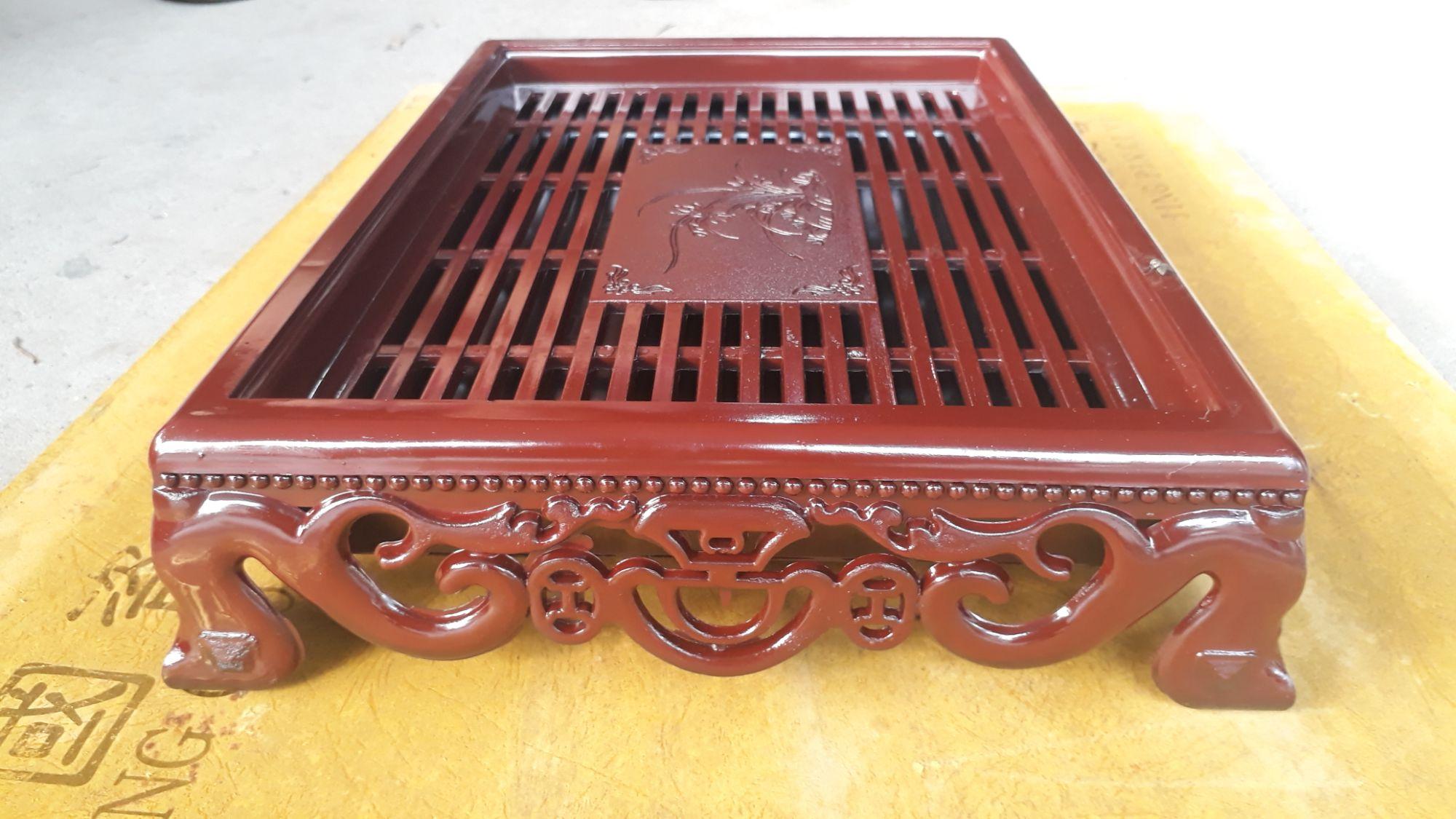 Khay trà giả gỗ đẹp 20x30cm