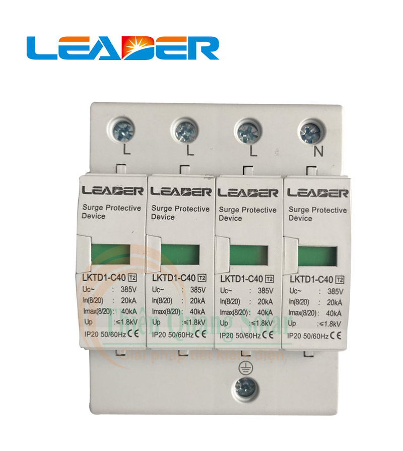 [HCM]Chống sét lan truyền AC LEADER 4P 385V
