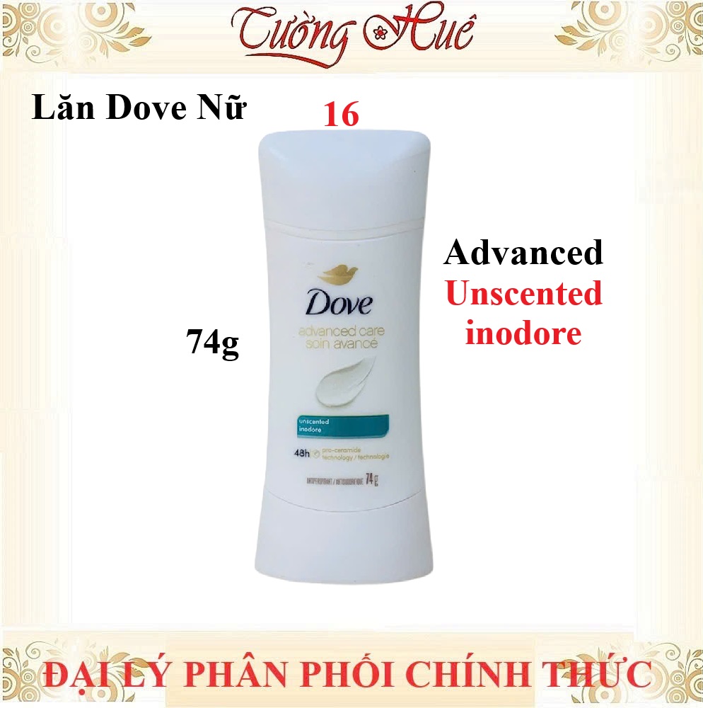 Lăn Khử Mùi Nữ Dove Nhiều Mùi Lựa Chọn - 74g