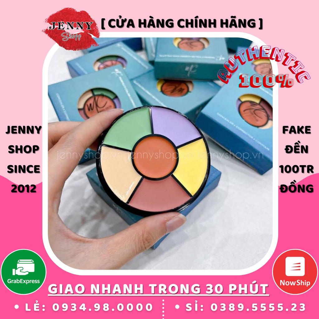 Bảng kem che khuyết điểm 6 ô triệt sắc mc make color concealer