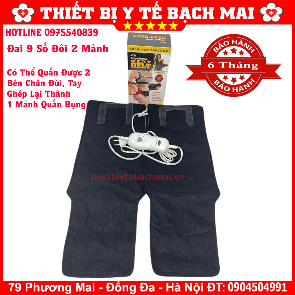 Đai quấn nóng heat belt giúp giảm béo, làm thon gọn cơ thể - đai chườm nóng giảm đau nhức xương khớp