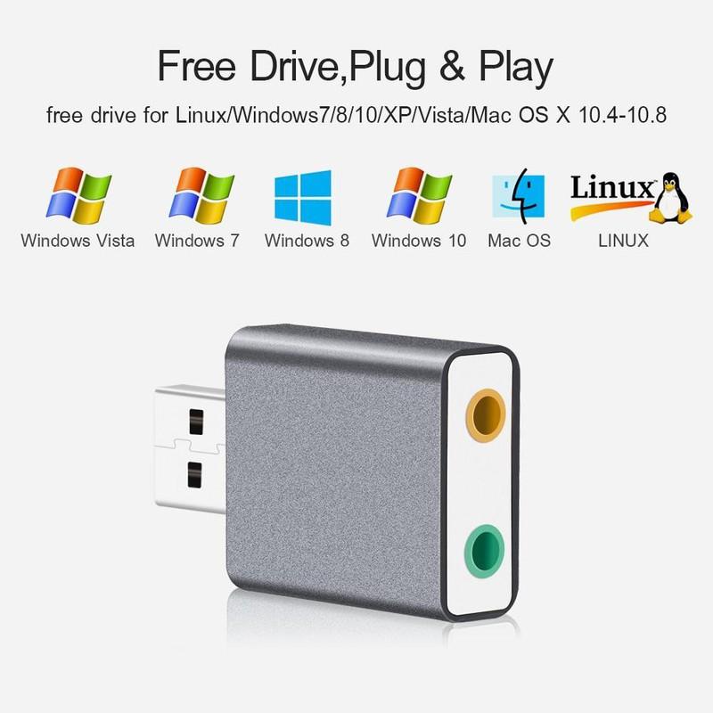 Đầu chia Mic và Loa từ cổng USB chất lượng cao