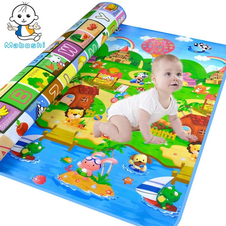 THẢM CHƠI 2 MẶT MABOSHI CHO BÉ 1,6m x 2m