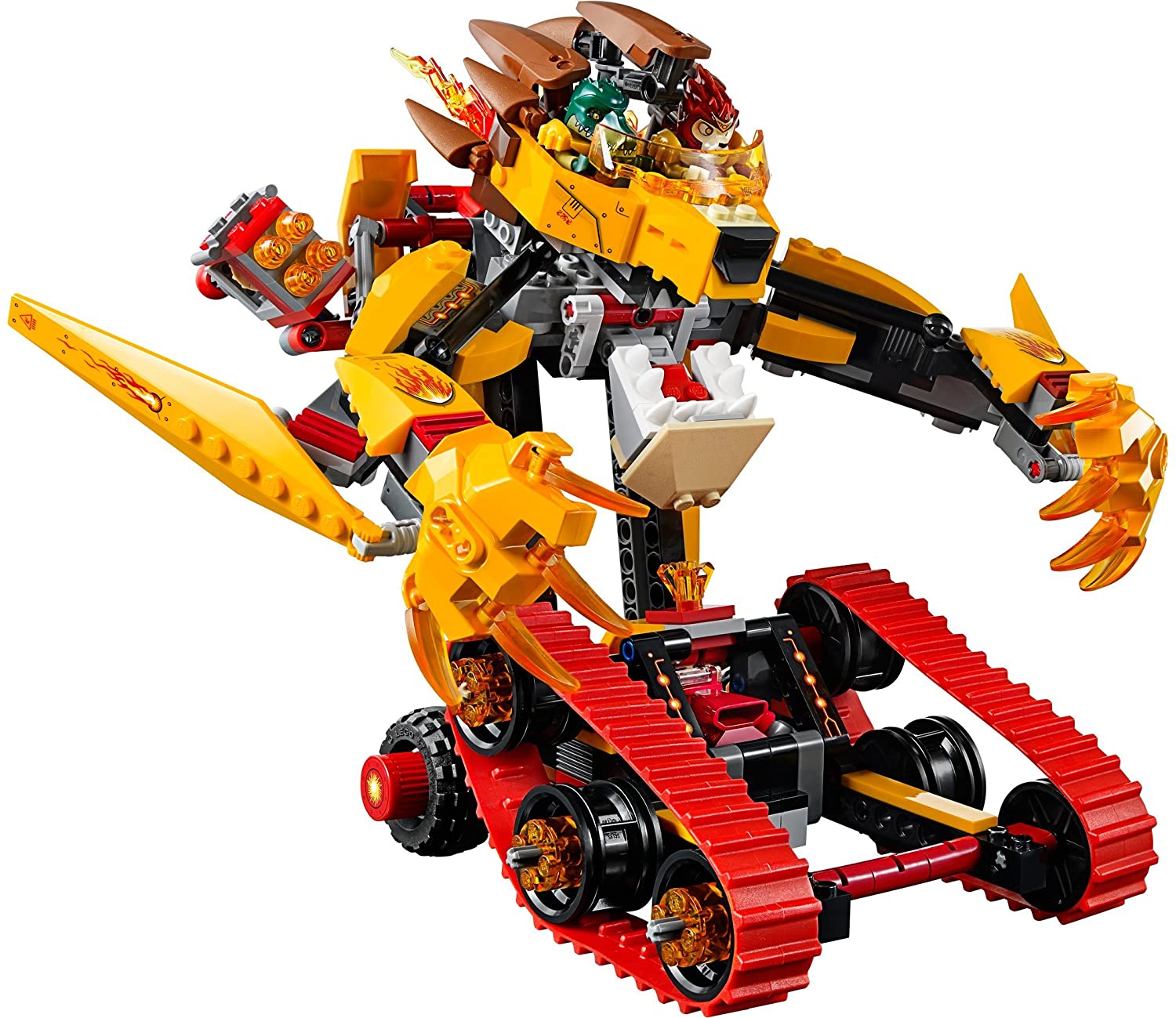 Đồ chơi trẻ em lego xếp hình CHIMO sư tử lửa Lavad (449 mảnh ghép)