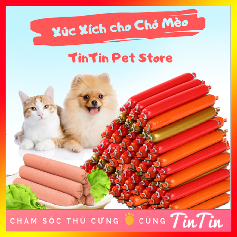 Gói 6 cây Xúc Xích Dinh Dưỡng Ăn Liền Cho Chó Mèo - 100 Gram #Tintin Pet Store