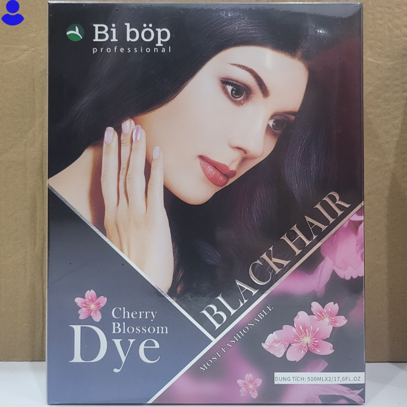 Nhuộm đen Bibop ko dính da đầu - Hộp 1000ML