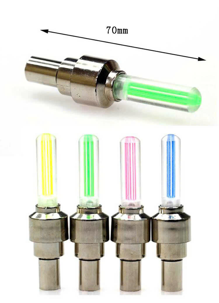 Bộ 2 Đèn Led Gắn Van Xe Hình Trụ Cao Cấp