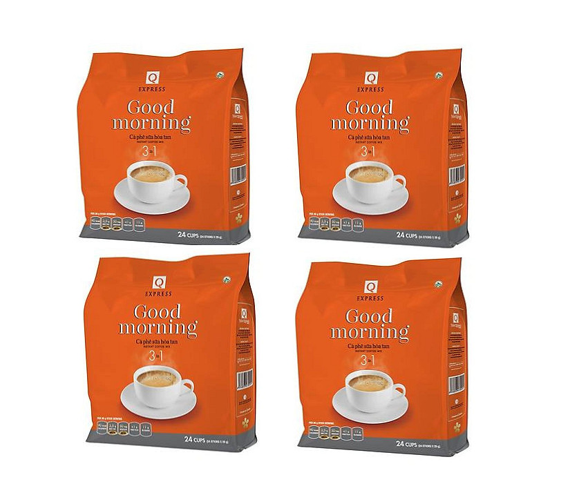 Combo 4 Bịch Cà Phê Sữa Hòa Tan Trần Quang - 1 bịch 24 Gói
