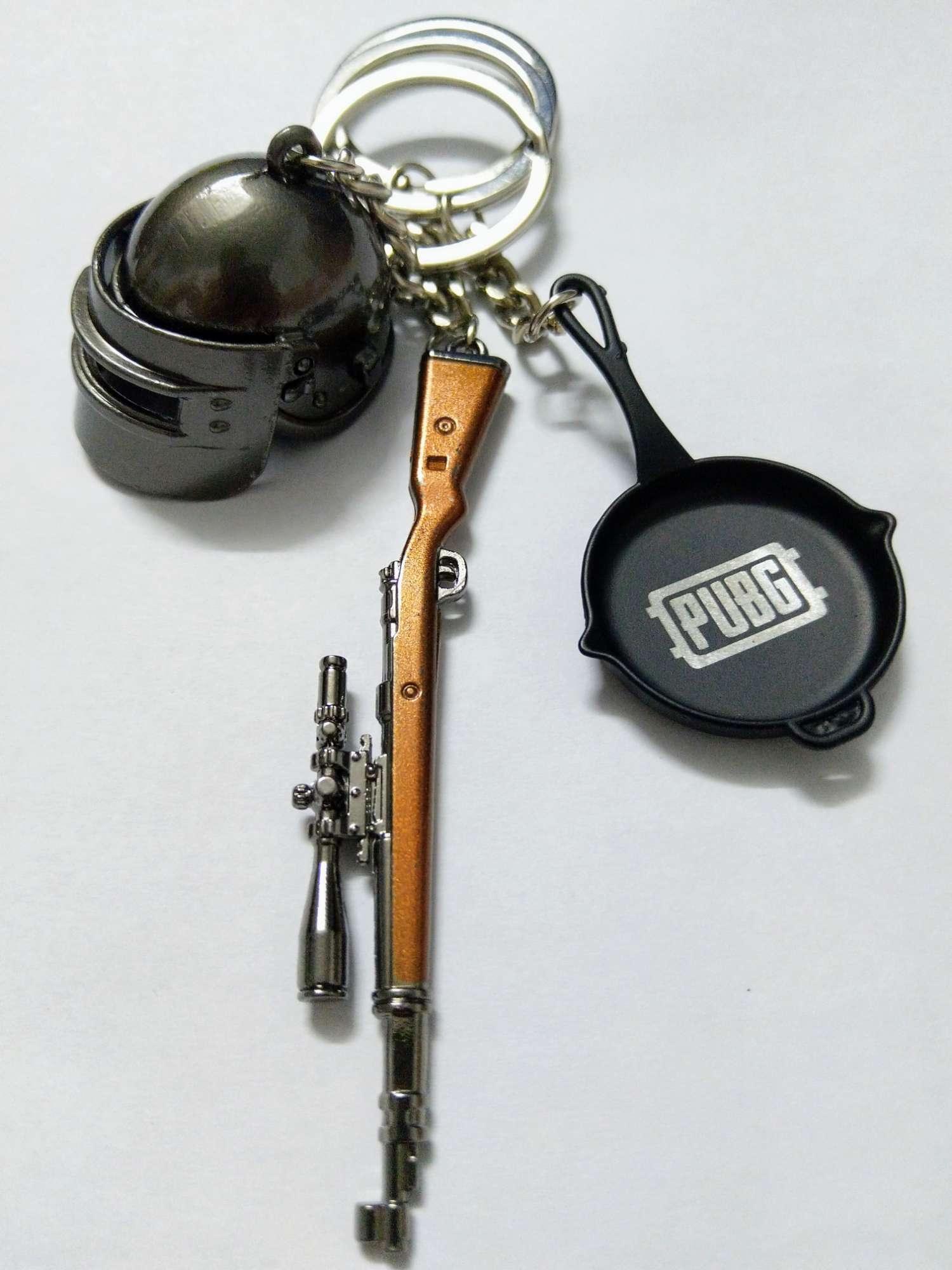 Bộ 3 móc gắn chìa khóa mô hình PUBG