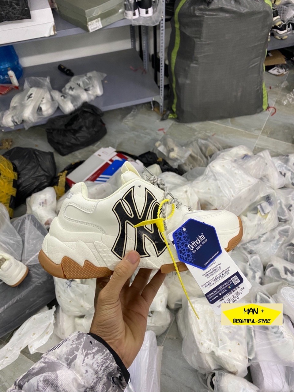 ( SALE CỰC SỐC) Giày thể thao MLB BIG BALL CHUNKY P đế nâu