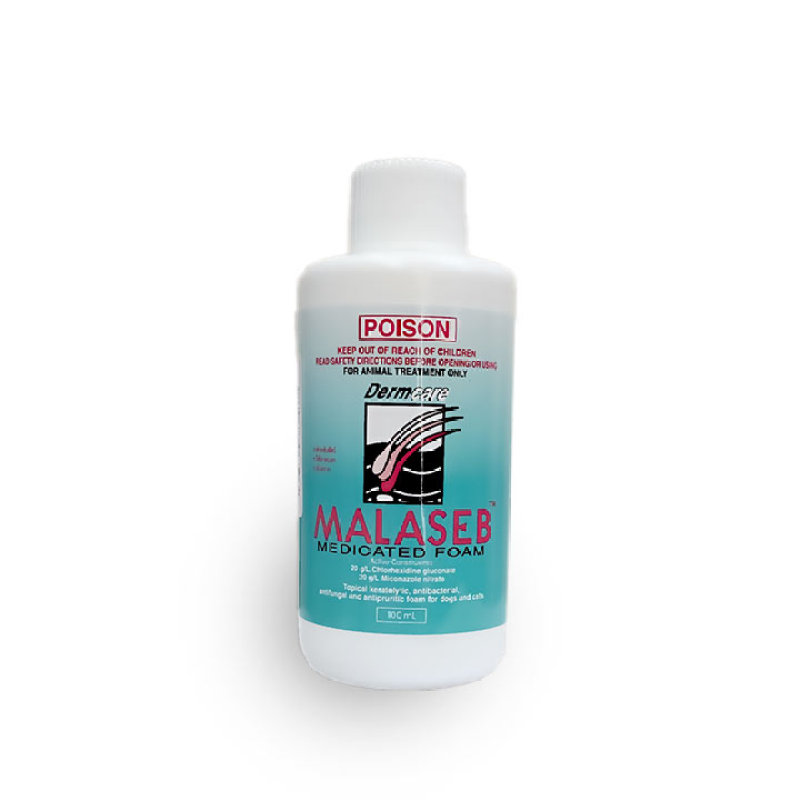 Sữa tắm tr-ị nấm, viêm da DermCare Malaseb 100ml cho chó mèo - CutePets