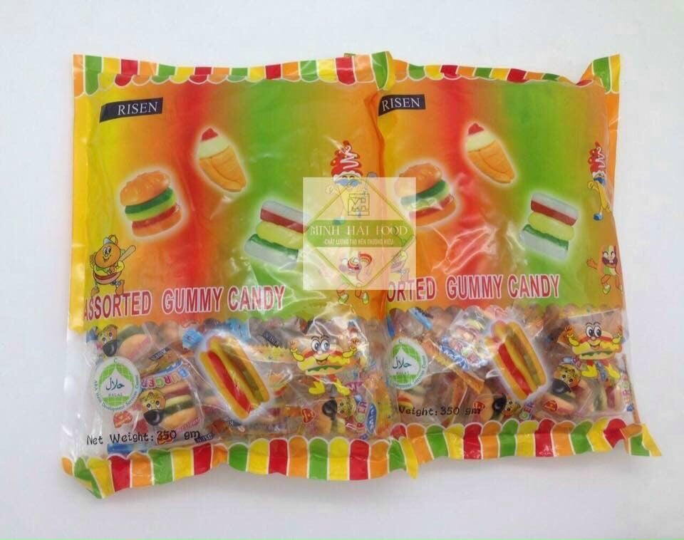 [HCM]Kẹo dẻo hương trái cây risen 350g