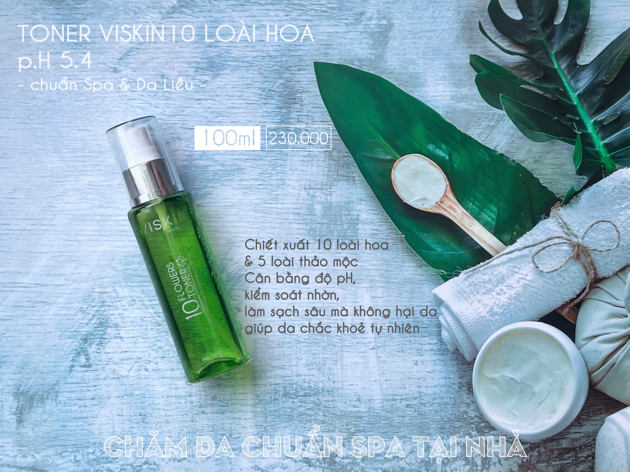 [HCM][CHÍNH HÃNG] TONER 10 LOÀI HOA VISKIN