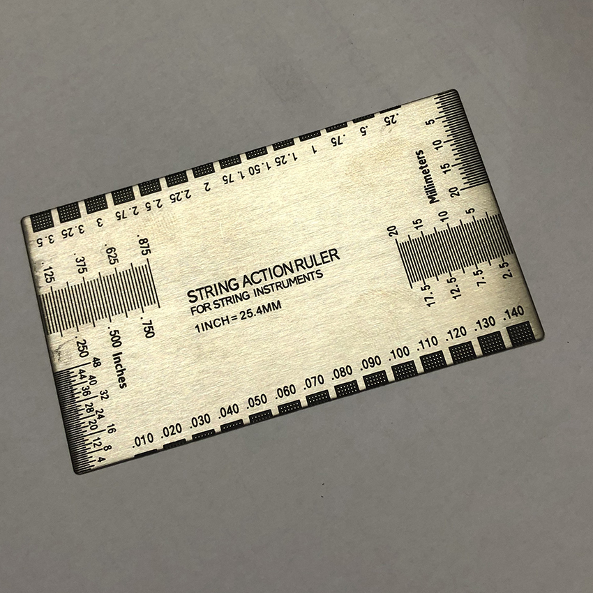 Thước đo Action đàn guitar - String Action Ruler - Vinida Guitar - Duy Guitar Store