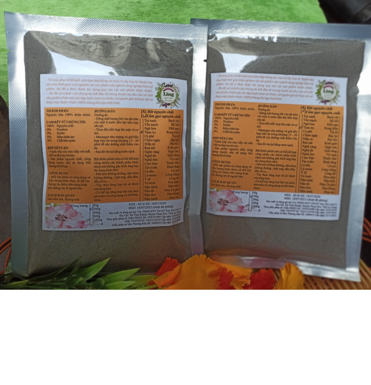 [HCM]Bột cám gạo than tre 100g