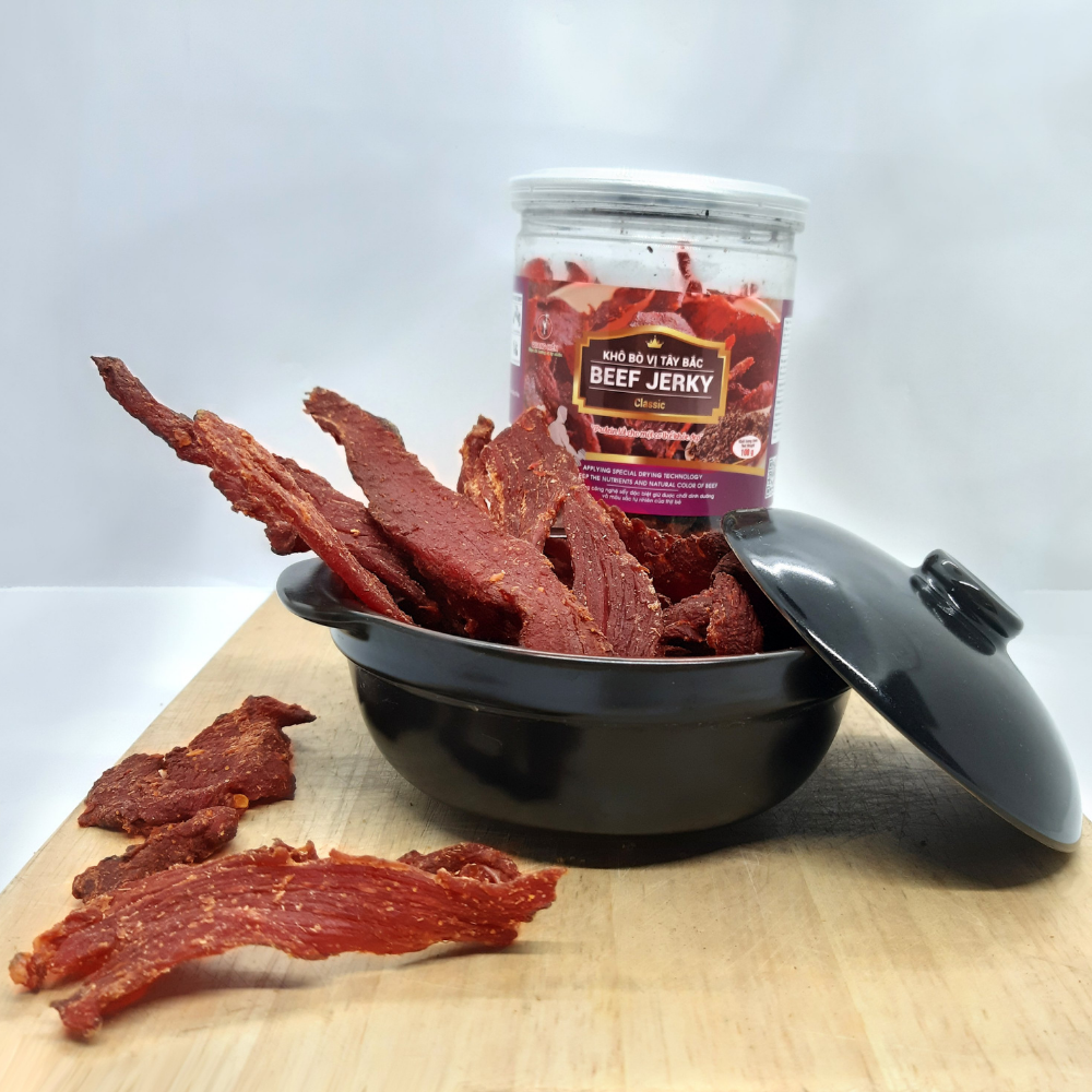 Beef Jerky khô bò vị Tây Bắc 100g