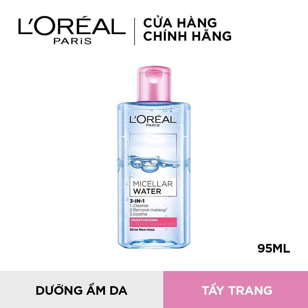 Nước Tẩy Trang L'Oreal Paris 3 In 1 Micellar Water 95ml